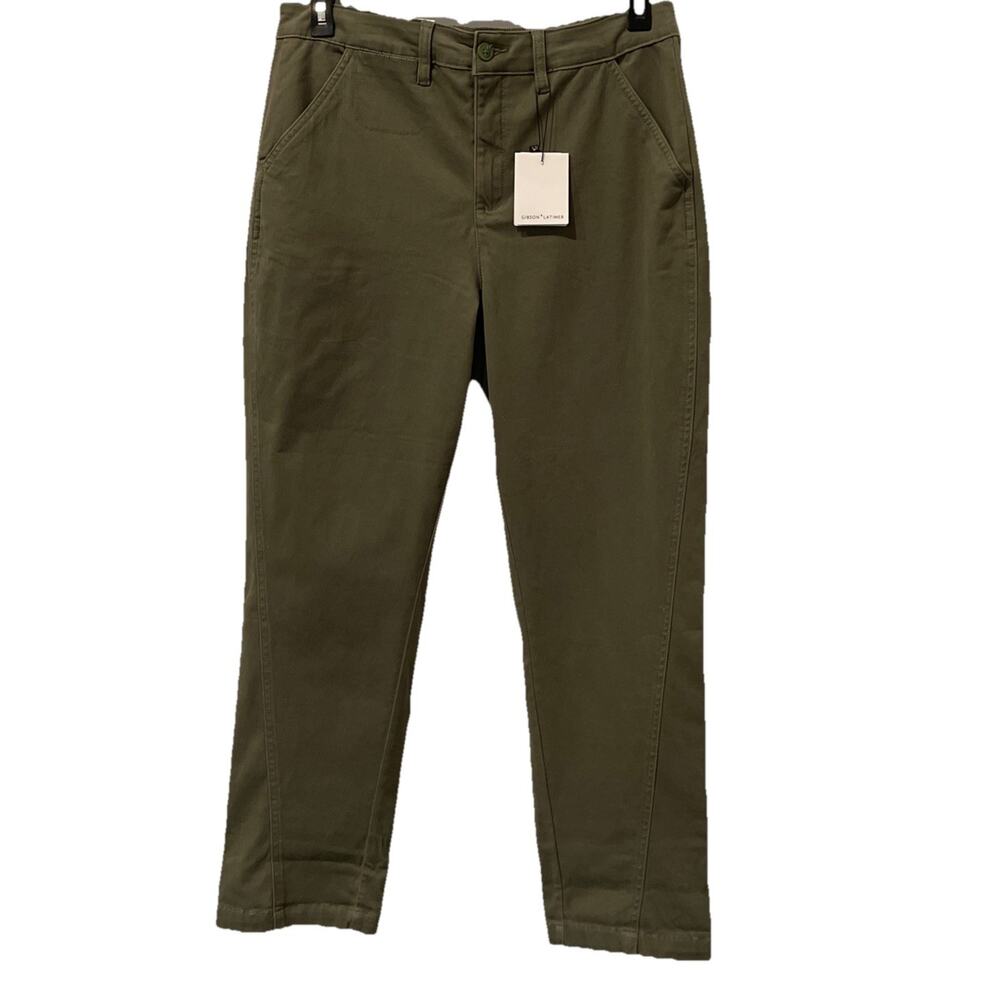 Gibson Latimer Pants Womens 18 Sage Havenport Higher Rise Relaxed Chino NWT